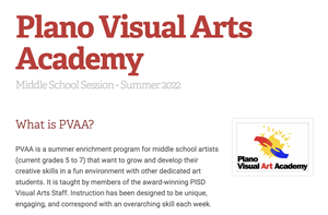 PVAA Middle School Logo